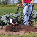 Earthquake MC43 Cultivator, 43cc 2-Cycle Viper Engine, 6-10” Adjustable Width, 8” Max Depth, Overhand Handlebars, Lightweight, U.S. Based Customer Service