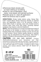 Star brite Instant Black Streak Remover - Dissolve Grease, Oil, Smoke & Exhaust Stains on Fiberglass, Vinyl, Metal, Plastic & Painted Surfaces - Spray On, Wipe Off