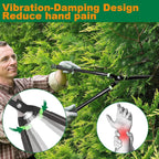 Hedge Shears 29.5" Manual Hedge Clippers with 15° Angle Precision Blades Plant Cutting Scissors for Trimming and Shaping Hedges, Shrubs, Boxwood, Tall Bushes