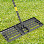 Lawn Level Rake, 6FT Lawn Leveling Tool, Heavy Duty Dirt Leveler Grass Leveling Rake, Stainless Steel Lawn Leveler for Yard Garden Golf Course