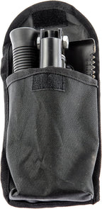 SE 16" 3-in-1 Mini Folding Shovel with Pick and Saw - Compact, Heat-Treated Carbon Steel Tool with Carrying Case