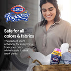 Clorox Fraganzia Laundry Scent Booster Crystals, In-Wash Fragrance Beads for Fresh-Smelling Clothes & Linens, Safe for All Fabrics & Colors, Easy-Pour Bottle, Spring Scent, 70 Oz