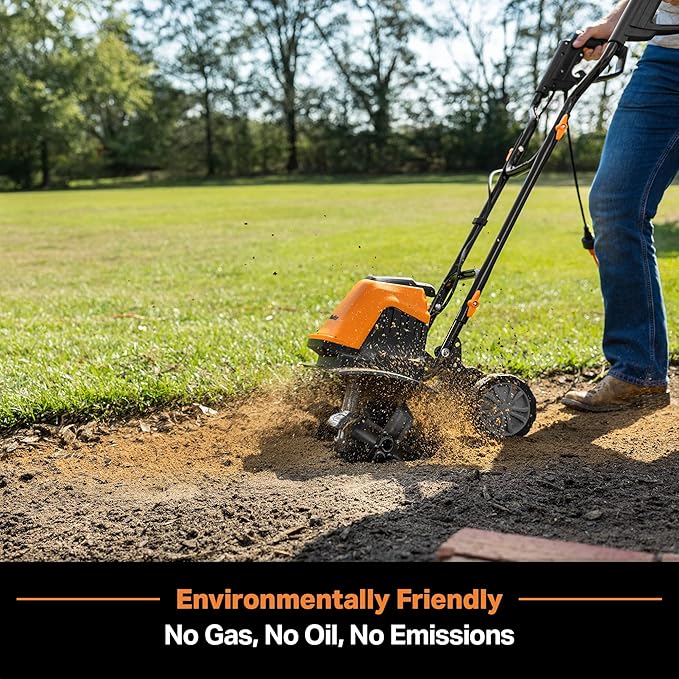 LawnMaster TE1216M Electric Tiller 12-Amp, 16-Inch