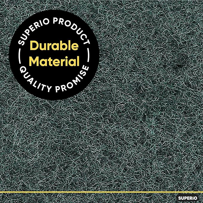 Scouring Pad Non-Scratching Scrubber Non-Scratch Cleaning Scrub Pads Heavy Duty Scouring Pad Reusable Kitchen Scrubbing Pad Pack of 27 Green, by Superio