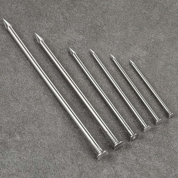 (880 pcs)5/8 inch Stainless Steel 304 Nails, Hanging Nails, Wall Nails, Dowels, Long Nails