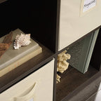 Sauder Stow-Away 4-Cube Organizer, in Smoked Oak Finish