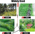 Weed Grass Cutter Manual Weed Wacker Grass Whip Double Serrated Blade Weed Cutter Tool,38 inches