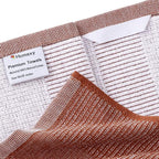 Homaxy Premium Kitchen Towels(18”x 28”, 6 Pack), Large Cotton Kitchen Hand Towels, Flat and Terry Dish Towels, 380 GSM Highly Absorbent Tea Towel Set with Hanging Loop, Rust