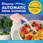 The Magic Tap Automatic Drink Dispenser: Hands-Free Milk, Beverage Dispenser, Drink Dispenser for Fridge Juice, Gifts for Women & Men: 1 Pack Peach