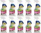 OdoBan Pet Solutions Oxy Stain Remover, Pet Stain Eliminator, Made in the USA, 10-Pack, 32 Ounce Spray Each