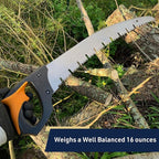 Kings County Tools Large Arborist Raker-Tooth Fast Cutting Pruning Saw | Green Wood Ready | Ergonomic Cushioned Handle | 20” Blade for Large Branches