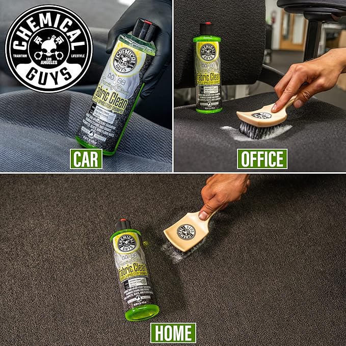 Chemical Guys Foaming Citrus Fabric Clean Carpet and Upholstery Cleaner - For Car Carpets, Seats, and Floor Mats, Safe for Cars, Home, Office, and More, Citrus Scent - 16 oz