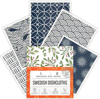 Swedish Dishcloths, 5 Pack Swedish Dishcloths for Kitchen, Super Absorbent, Biodegradable, Quick Drying, Dishwasher Safe