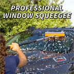 5-24 ft Window Washer Squeegee Kit with Extension Pole (30+ Foot Reach) // Long Handle Squeegee for Window Cleaning & Car Cleaning Multi-Use//Telescopic Professional Window Cleaning Squeegee for Home