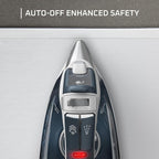 Rowenta Iron Steamer for Clothes, Powerful Steam Iron with Steamers, Focus Stainless Steel Soleplate, 400 Microsteam Holes, Lightweight, Leakproof, 1725 Watts, DW5280