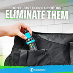 FunkAway Odor Eliminator Spray for Shoes, Clothes and Gear, 3.4 oz., 12 Pack, Non-Aerosol; Mini Size for Travel, Ideal for Gym Bag, Purse, Locker or Suitcase