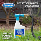 Sprayway Outdoor Glass Cleaner, 32oz, Pack of 6 | Streak-Free Shine, Foaming Action | Ideal for Windows, Patio Doors, and Outdoor Glass Surfaces
