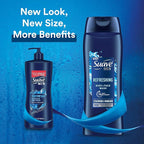 Suave Men Moisturizing Body & Face Wash, With Cedarwood and Mandarin Scent, No Parabens, No Phtahaltes, 18 Oz Pack of 6
