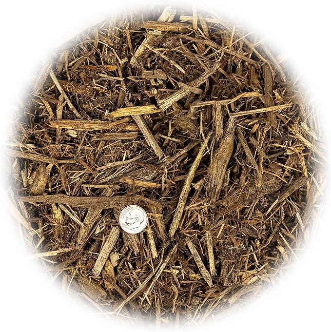 Gardenera Organic Natural Mulch Cover - Create an Eco-Friendly Garden with Natural Weed Control - 20 QUARTS