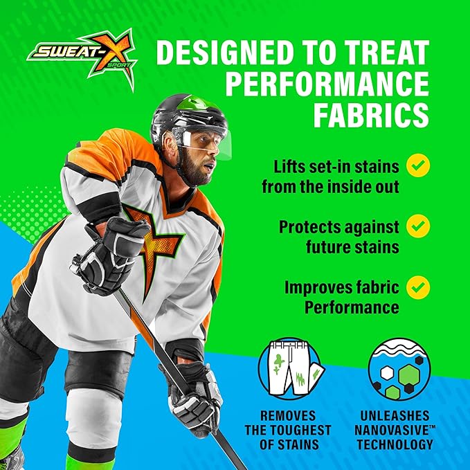 Sweat X Extreme Stain Remover – Multi-Purpose Nontoxic Stain Spray – Advanced Stain Removal for Sport and Activewear – Safe for All Fabrics – Tested Formula with Proven Results – 16 Fl Oz - 2 Pack