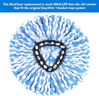 3 Pack Mop Replacement Heads for O-Ceda RinseClean Spin Mop, Microfiber Spin Mop Refills, Easy Cleaning Mop Head Replacement Refill