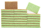SCRUBIT 24 Pack Natural Sponges - Biodegradable Compostable Cellulose and Coconut Natural Sponges for Dishes, Eco Friendly Non Toxic Kitchen Sponge