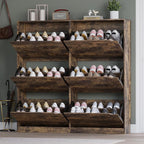 BORNOON Shoe Cabinet with 6 Flip Drawers, Slim Narrow Shoe Storage Cabinet, Freestanding Shoe Organizer for Entryway, Hallway, Foyer