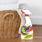 Shout Active Enzyme Laundry Stain Remover Spray, Triple-Acting Formula Clings, Penetrates, and Lifts 100+ Types of Everyday Stains - Prewash Spray 22oz