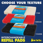 STAR BRITE Flexible Head Scrubber Replacement (Coarse) (Black) (040127)