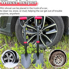 SHARK ATTACK 2 Pack 28 Inch Mini Shovel with D-Grip Handle - Kids Shovel Steel Construction with Powder Coating, Compact Digging Tool for Gardening, Camping & Car Emergency
