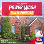 30 SECONDS Pressure Washer Concentrated Cleaner – Power Cleans Stains from Algae, Mold & Mildew, Dirt, Grime – Makes up to 20 Gallons, 2 PACK