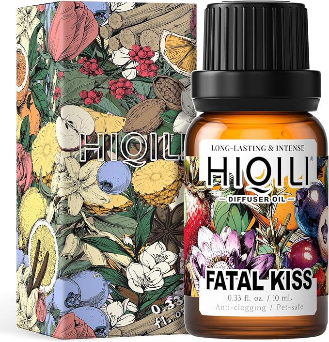 HIQILI Fatal Kiss Diffuser Oil, Fast Diffusion for Large Spaces, Pet - Safe, Suitable for Home and Other Scenarios - 0.34 Fl Oz