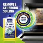 Orange Oil Cleaner Concentrated 25.36 fl oz (1 : 1000) - makes up to 200 Gallons Multi-Use Adhesive & Grease Remover, Custom-Dilution Citrus Degreaser for Floors, Kitchen & Bath