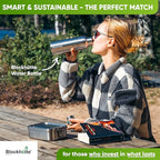 Blockhütte Stainless Steel Lunch Box for Adults I 40oz I with free Sealing I Metal Bento Box with 3 Compartments, Leak-Proof Lunch Container, Metal Food Storage for Travel, Work, Eco-Friendly