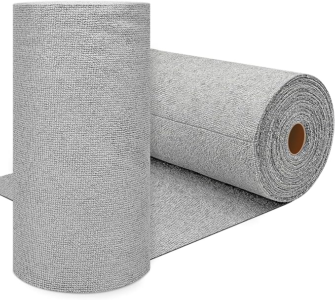 75 Pack Microfiber Cleaning Cloth Roll,Reusable Washable Ultra Tear Away Microfiber Towels,Absorbent Rags Drying Dishcloths for Car,Home,Garage or Shop Kitchen(Grey)