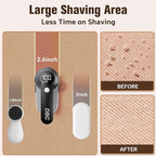 DBC Fabric Shaver, 3-Speed Lint Remover for Clothes LED Display, 15000r/Min Powerful Motor, Large Shaving Head Lint Shaver for Clothes, 6-Leaf Blades, Lint Ball, Furniture, Fuzz, Black & Silver