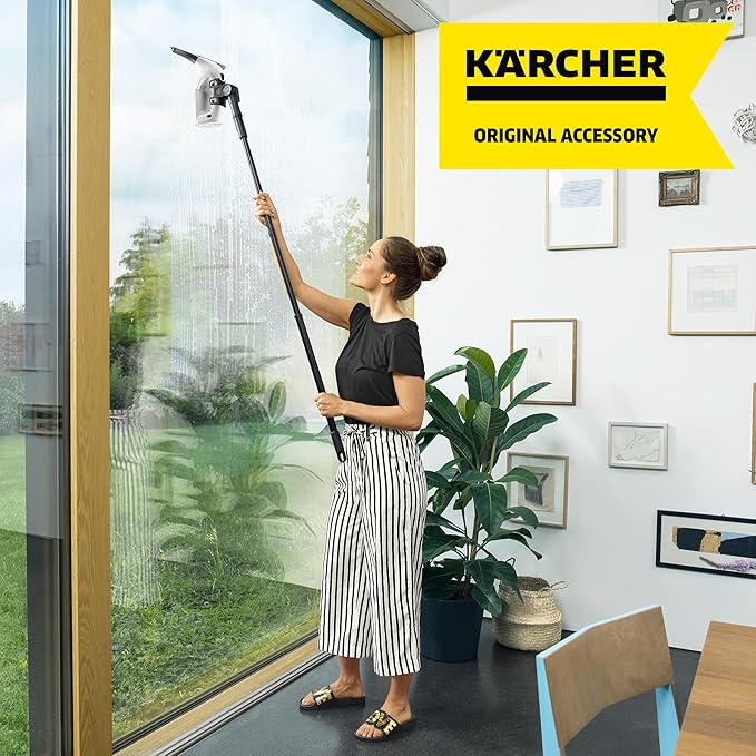 Kärcher WV Extention for High Window Cleaning - Window Vacuum Extension Set for WV 1 and WV 6 Electric Squeegees
