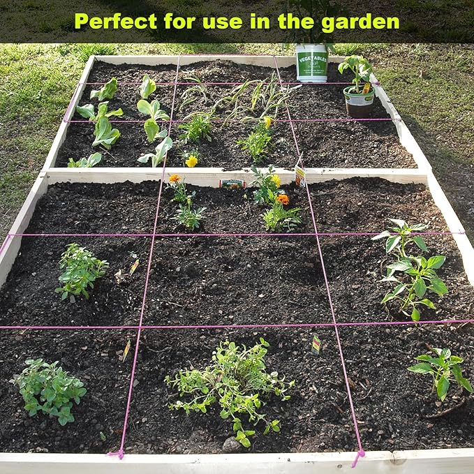 IMAGE 6 Roll Mason Line String Line - #18 Braided Nylon String - 500 Ft Length - Nylon with Reloadable Line Reel Twine for Gardening Or Masonry Tools, Perfect Construction String (Pink)