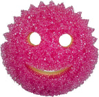 Scrub Daddy Scrub Mommy Dual Sided Cleaning Sponge 3 Pack - Firm Scrubber and Gentle Sponge - Pink