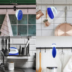 PHYEX 2 Pack Scrub Brushes, Cleaning Brush with Stiff Bristles, Handheld Scrubber for Bathroom, Shower, Tile, Carpet, Bathtub & Floor