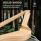 Edergoo Wooden Hangers 20 Pack, Durable Wood Hangers with 360° Swivel Hook & Notches, Slim Coat Hanger Wooden for Closet, Natural