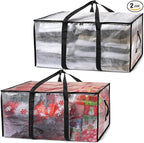 ClearSpace Oversized Moving Bags or Storage Bag – Large Moving Boxes with Backpack Straps, Zippers & Handles – Heavy-Duty Packing Bags for Moving, College Dorm, Christmas Decorations, 2 Pack