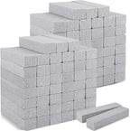 90 Pack Pumice Stones Bulk for Cleaning - Grey Pumice Scouring Pad, Pumice Stick Cleaner for Removing Toilet Bowl Ring, Bath, Household, Kitchen, Pool, 5.9 x 1.4 x 0.9 Inch