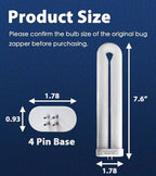 7.7 Inch BF35 Replacement Bulb 15 Watt for BK-15D Stinger FP15 TZ15 Hemiua 4 Count