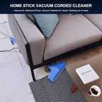 Stick Lightweight Vacuum Cleaner for Home & Apartment, Corded Handheld vac Cleaners with Crevice Tool, Perfect Household Vacuum Cleaners for Carpet, pet Hair, Hardwood Floor (Blue)