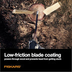 Fiskars X17 Splitting Axe, Tree Branch Cutter and Wood Splitter (23.5-Inch Axe) with Shock-Absorbing Handle