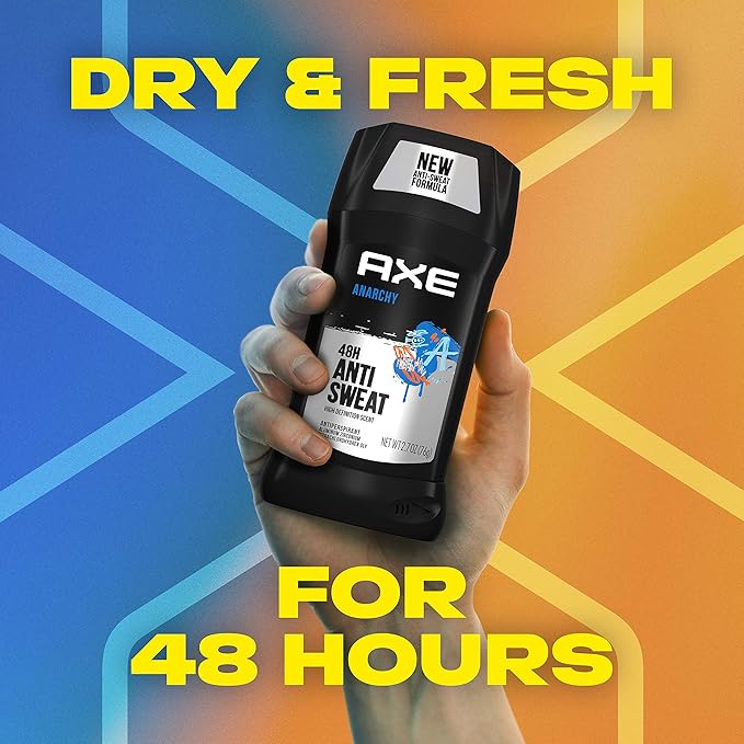AXE Antiperspirant Deodorant Stick for Men Anarchy For Him 2.7 oz (pack of 2)