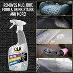 CLR Brands Automotive Carpet, Upholstery & Fabric Cleaner, 22 oz. Spray Bottle, Fast-Acting Stain Remover, Cleans Mud, Coffee, Ink, Blood and More, Automotive Carpet and Upholstery Cleaner