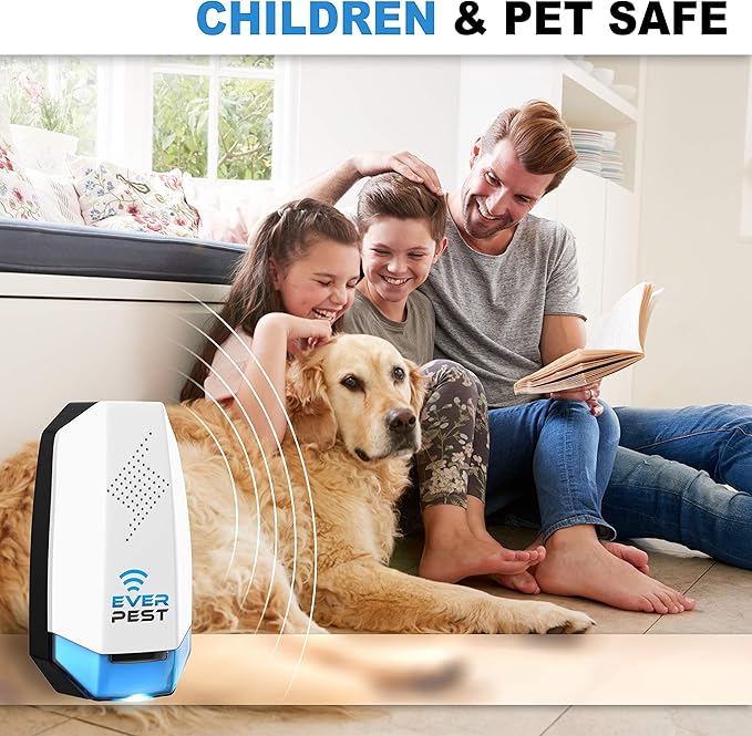 Ultrasonic Pest Control Repeller (2-Pack) Plug in Flea Rat Roach Mosquito Cockroaches Rodent Spider Scorpion Squirrel Mouse Fruit Fly Insect Indoor Plug Repellent Electronic Defender