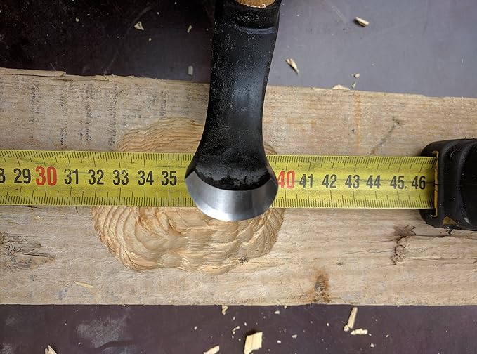 Elegant Small Bearded Hatchet/Axe Combined with Curved Adze Blade - Bowl Makers Tool- Rare!!!